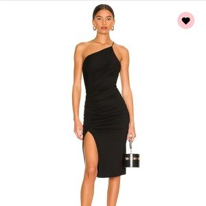 Superdown one shoulder midi dress